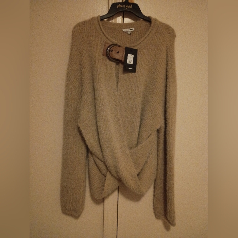 Fashion Nova Cozy Tan Women's Sweater XL